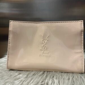 YSL Beaute✨💛🤍Nude Cosmetic Pouch
